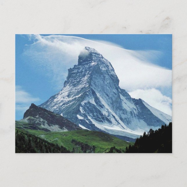Postal Matterhorn, Alpes (Anverso)
