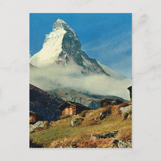 Postal Matterhorn, Zermatt, Suiza (Anverso)