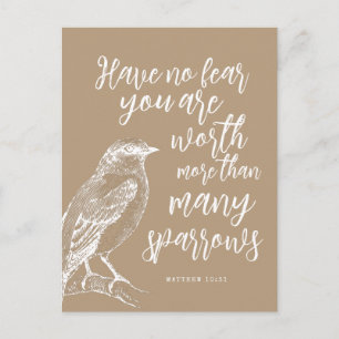 Postal Matthew 10:31 JW Alentation Postcard