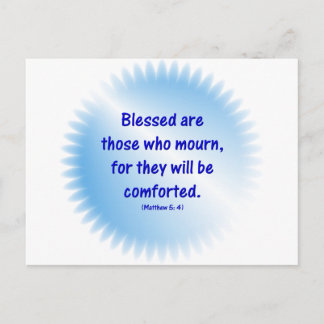 Postal Matthew-5-4 - BENDIGADOS SON LOS QUE LLORAN...