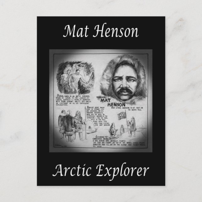 Postal Matthew Henson ~ African-American Arctic Explorer~ (Anverso)