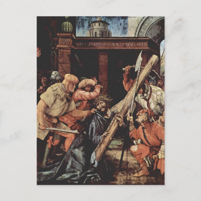 Postal Matthias Grünewald- Cristo llevando la cruz (Anverso)