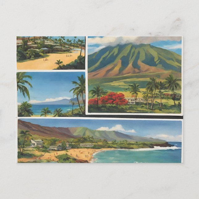 Postal Maui 3) (Anverso)