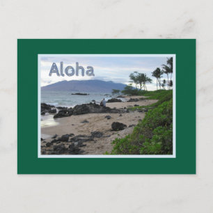 POSTAL MAUI BEACH AT DUSK/ALOHA