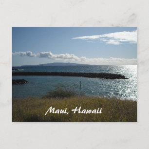 Postal Maui, Hawái vista al océano
