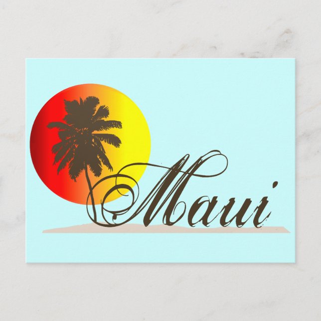 Postal Maui Hawaii Souvenir (Anverso)