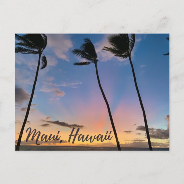 Postal Maui Hawaii Sunset (Anverso)