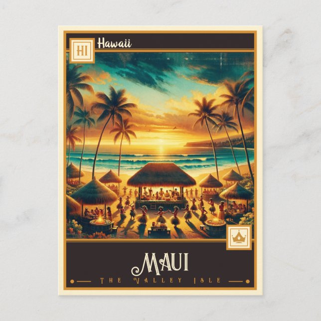 Postal Maui, Hawaii | Vintage (Anverso)