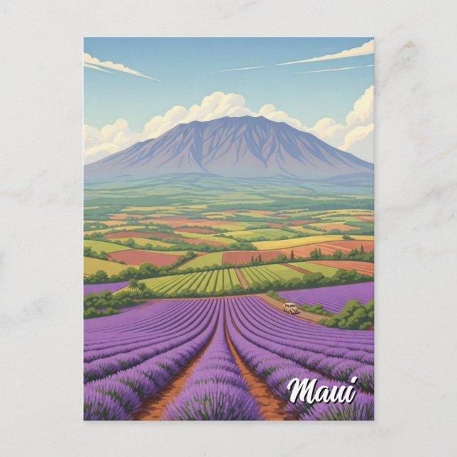Postal Maui Interior Hawaii Viajes (Anverso)