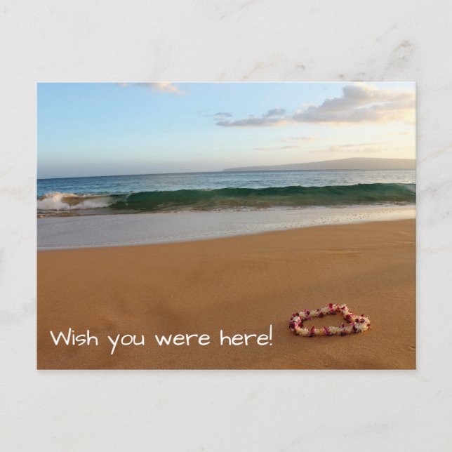 Postal ¡Maui Postcard Desearía Que Estuvieras Aquí! (Anverso)