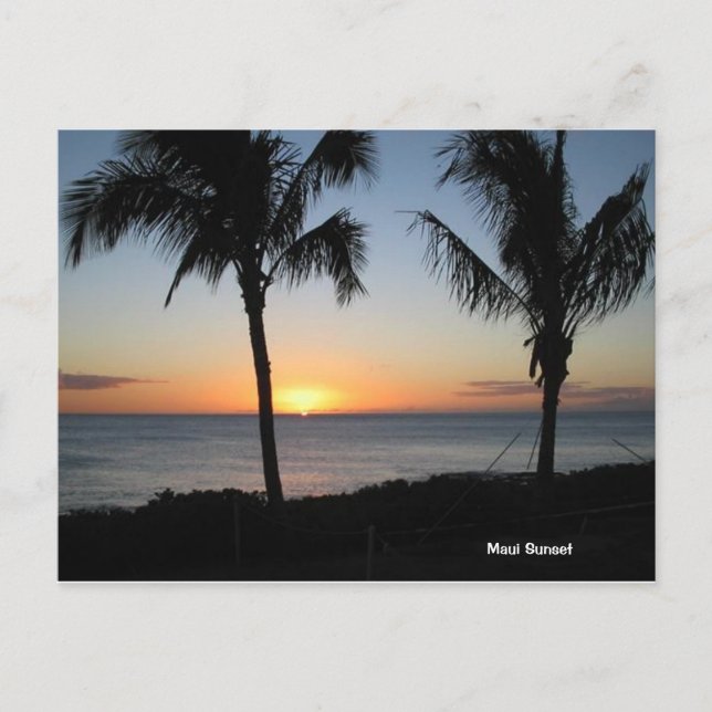 Postal Maui Sunset (Anverso)