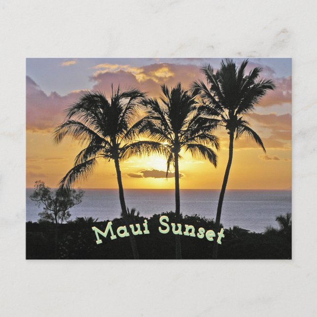 Postal Maui Sunset (Anverso)