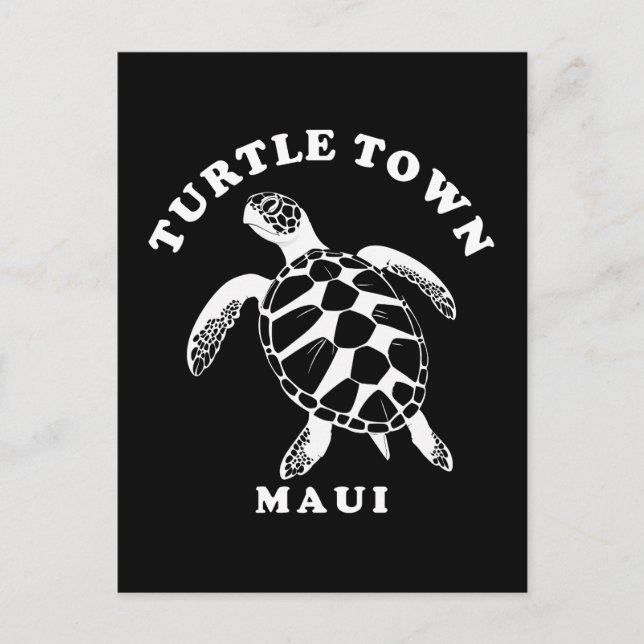 Postal Maui Turtle Town (Anverso)