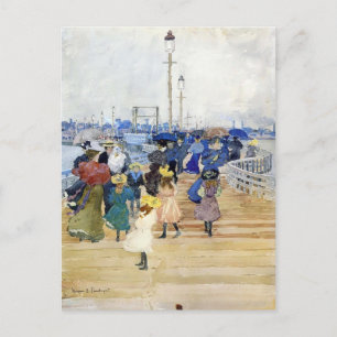 Postal Maurice Prendergast - Pier del sur de Boston