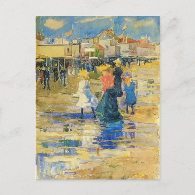 Postal Maurice Prendergast - Playa Revere (Anverso)