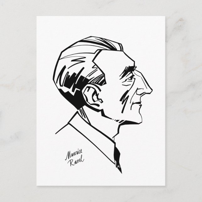 Postal Maurice Ravel (Anverso)