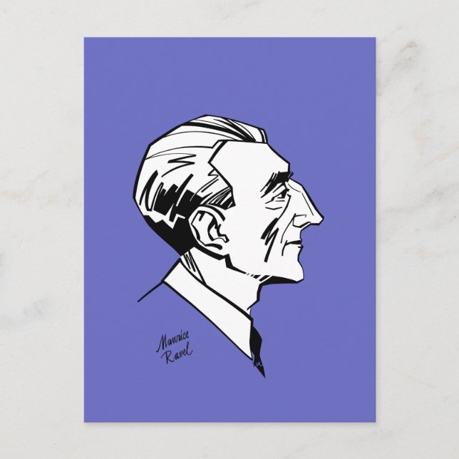 Postal Maurice Ravel (Anverso)