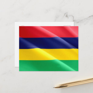 Postal Mauricio - Bandera ondulante -