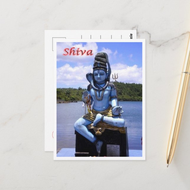Postal Mauricio - Dios Shiva - (Anverso/Reverso In Situ)