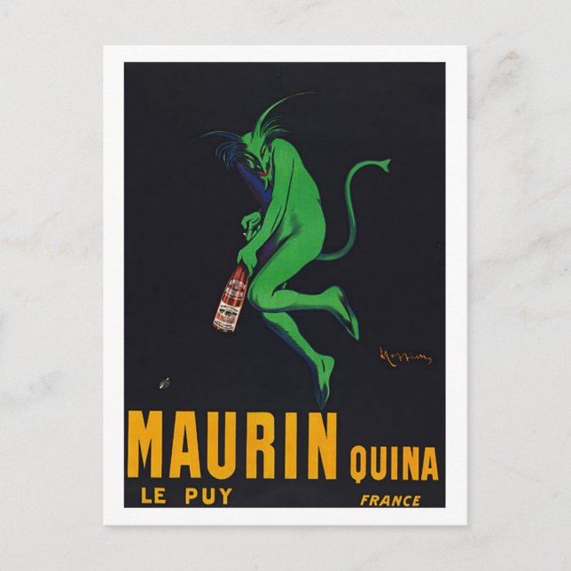 Postal Maurin Quina Absinthe (Anverso)