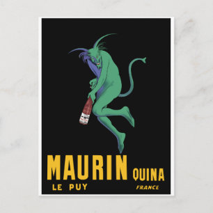 Postal Maurin Quina - Cappiello 1906 - ajenjo Apertif