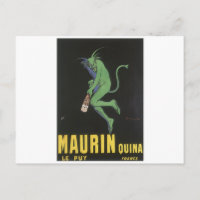 MAURIN QUINA Etiqueta del licor de vintage lg