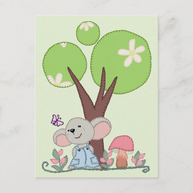 Postal Maus por término Baum (Anverso)