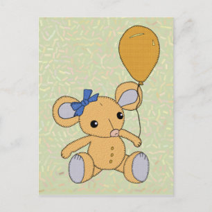 Postal Mäuschen mit Ballon
