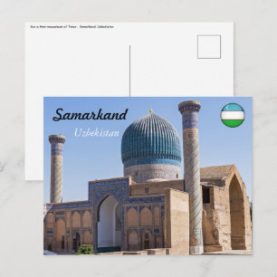 Postal Mausoleo de Amir Timur - Samarkand, Uzbekistán