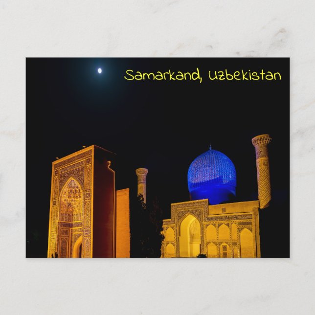Postal Mausoleo de Amir Timur - Samarkand, Uzbekistán (Anverso)