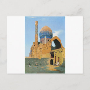 Postal Mausoleo Gur Emir. Samarkand de Vasily Vereshchag