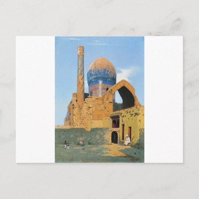 Postal Mausoleo Gur Emir. Samarkand de Vasily Vereshchag (Anverso)