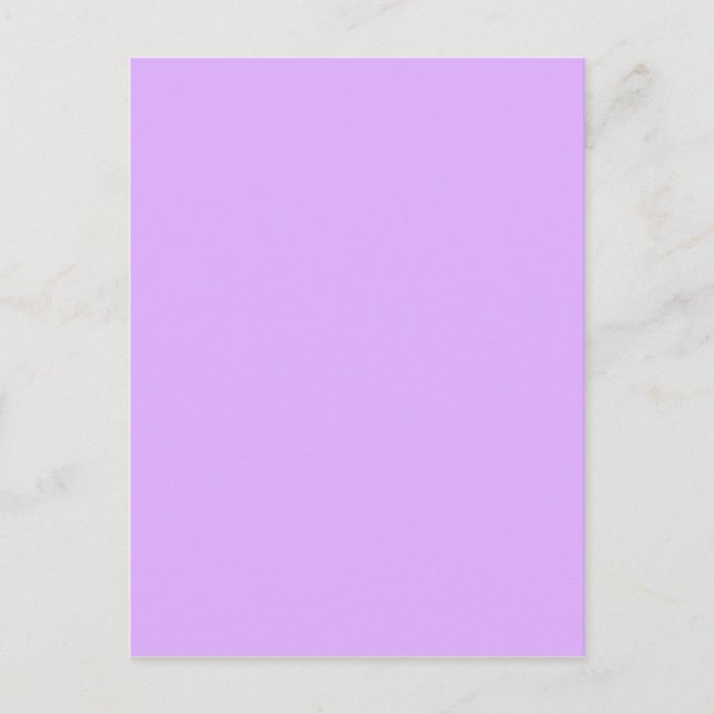 Postal Mauve, código de hex violeta pálido e0b0ff (Anverso)