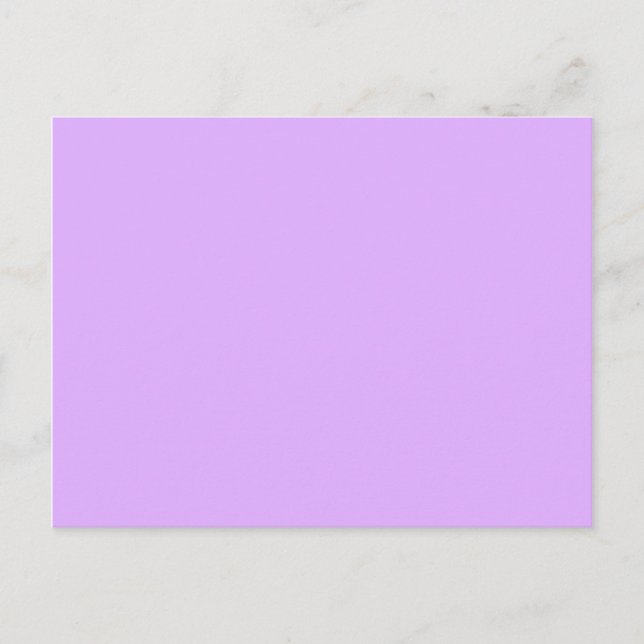 Postal Mauve, código hexadecimal violeta pálido e0b0ff (Anverso)