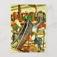 Max Beckmann - The Iron Bridge, pintura de arte fi