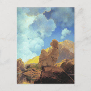 Postal Maxfield Parrish Mañana 1922 Nube Azul Arte Fino