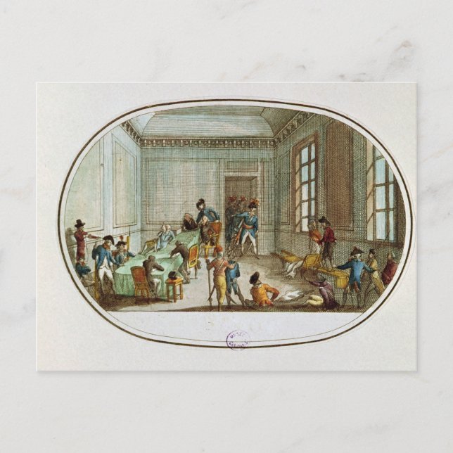 Postal Maximilien de Robespierre herido (Anverso)