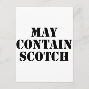 Postal May Contienen Scotch