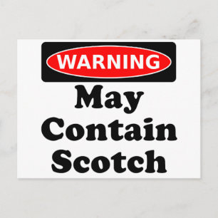 Postal May Contienen Scotch