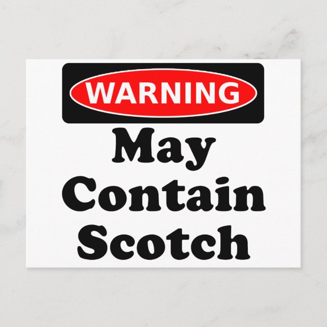 Postal May Contienen Scotch (Anverso)