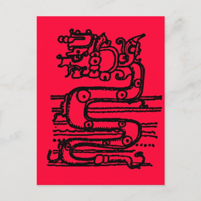 POSTAL MAYAN SERPENT DIOS (Anverso)