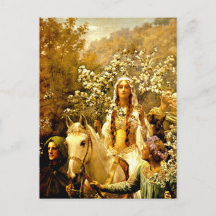 Postal Maying de la Reina Guinevere