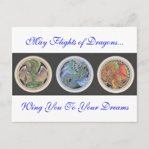 Postal Mayo vuelos de dragones...