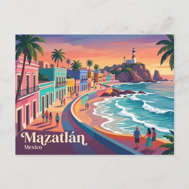 Postal Mazatlán México (Anverso)
