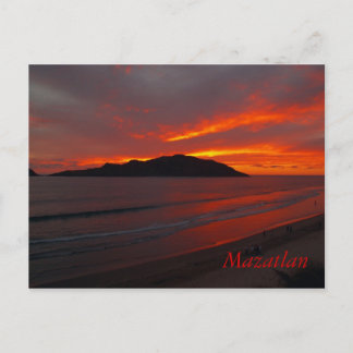 Postal Mazatlán, México... Amanecer deslumbrante