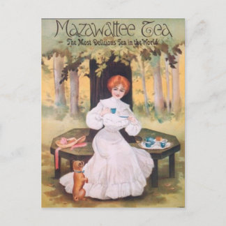 Postal Mazawattee Tea Pug Postcard