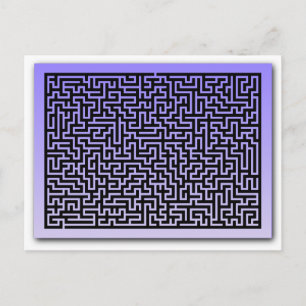 Postal Maze azul oscuro