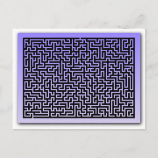 Postal Maze azul oscuro