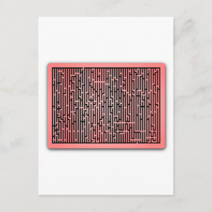 Postal Maze de línea roja
