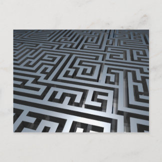 Postal Maze metalizado
